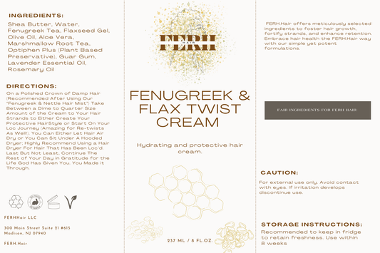 FENUGREEK & FLAX TWIST CREAM
